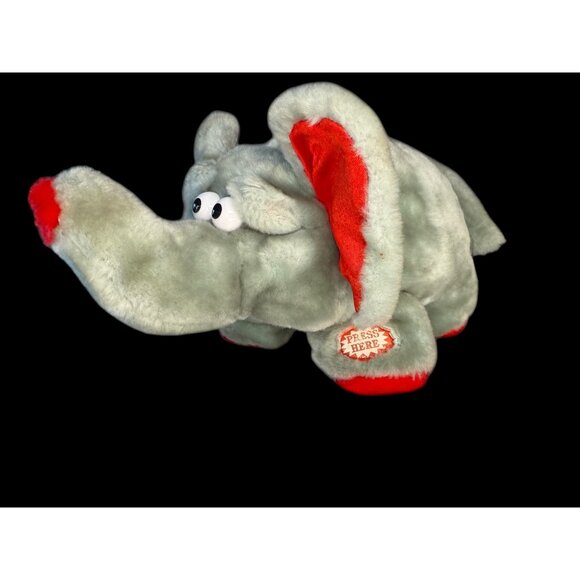 Singing Vibrating Elephant Therapy Plush Stuffed Security Support Pal Pet Toy - Picture 1 of 13